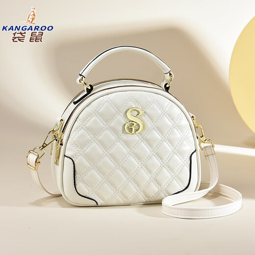 Kangourou (kangourou) Le populaire sac populaire de cette année 2025 Nouvelle version coréenne INS INTERNET Célébreuse Single Single Crossbody Women's Diamond Circle Bag Women's Bag Black (Diamond Style)
