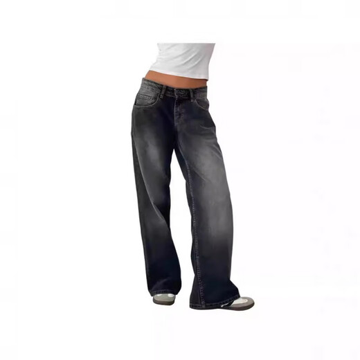 Lee Kids American Retro Low Raist non élastique lavage droit de lavage droit pour les femmes pantalons de femmes de la rue à l'automne