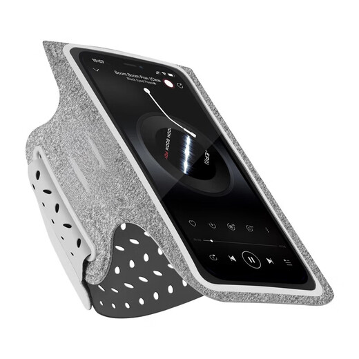 OIMG running mobile phone arm bag arm arm cover for men's sports and fitness special arm bag outdoor women's arm bag black large size (universal within 6.9 inches)