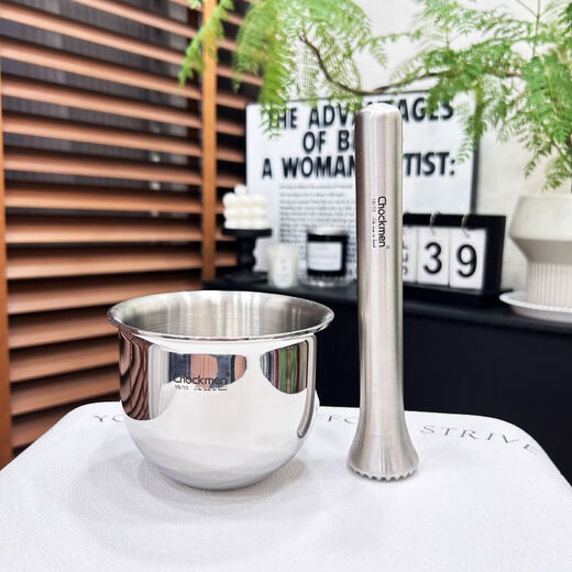 Sailotou ZBW04 stainless steel garlic pounder, grinding and grinding jar, thickened solid manual garlic pounding jar, garlic mortar jar