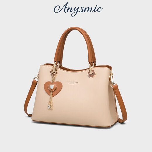 ANYSMIC Bag Women's Bag Light Luxury Big Brand High-end Brand Handbag Women's 2025 New Fashion Mom's Birthday Gift Milk Tea Color