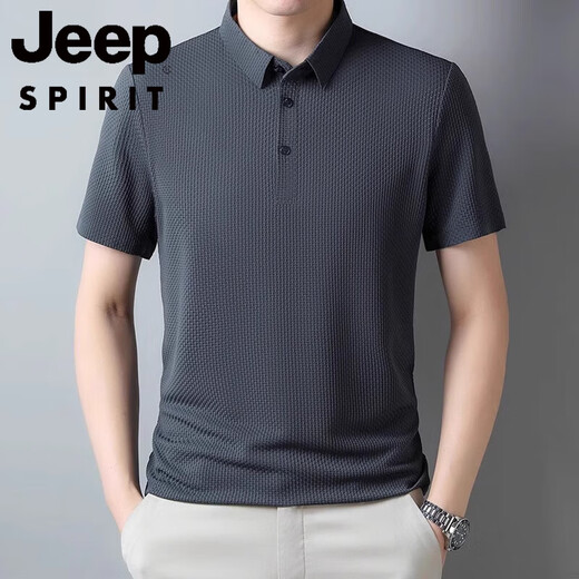 Jeep Spiritpolo Shirt masculin à manches à manches courtes à manches à manches à manches courtes de style 2025 NOUVEAU T-shirt à manches à manches mi-manches S