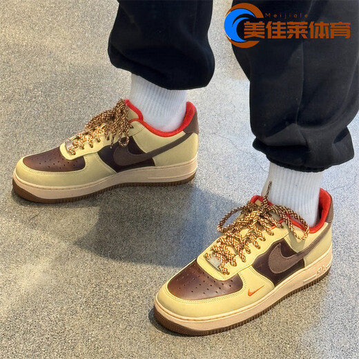 耐克（NIKE）Nike男女鞋Air Force 1浅棕色AF1空军一号休闲板鞋HV5990-172 HF4837-407 36