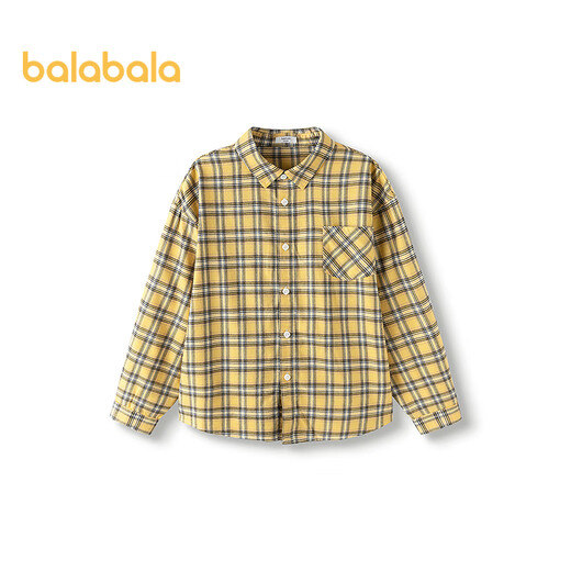 Balabala children's shirt long-sleeved parent-child wear 2025 autumn comfortable super soft velvet loose soft skin-friendly 209325102201