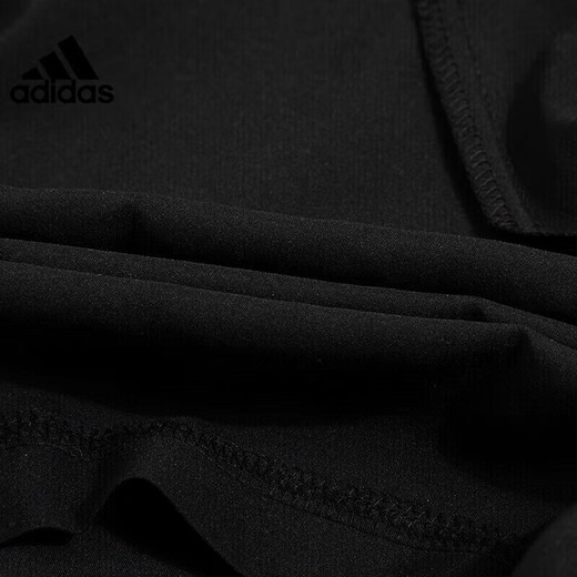 阿迪达斯 （adidas）短裤男裤子夏季梭织防风透气快干跑步训练健身运动裤 三条纹中裤 IC1484 3XL