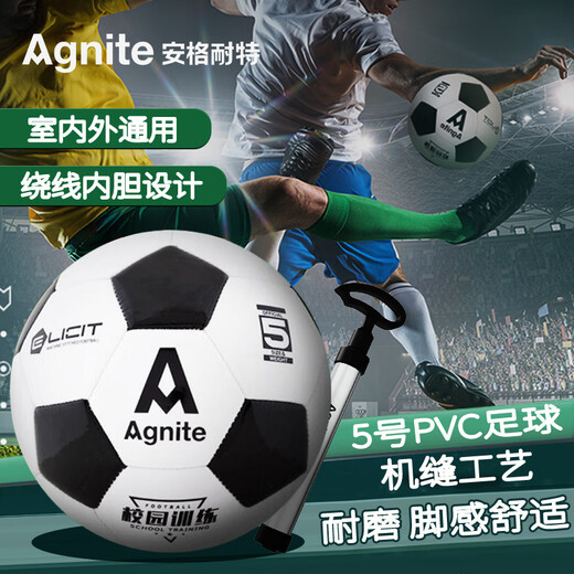 安格耐特（Agnite）安格耐特F1203足球小学生用球儿童幼儿园训练5号初中生中考足 【经典黑白】5号足球