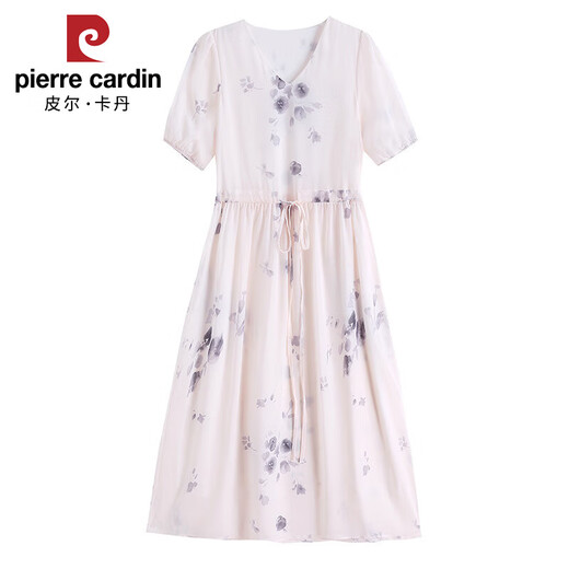 皮尔卡丹（PIERRE CARDIN）法式气质连衣裙2025收腰显瘦夏季碎花印花裙子新款温柔长裙子 9766图片色 质量 L
