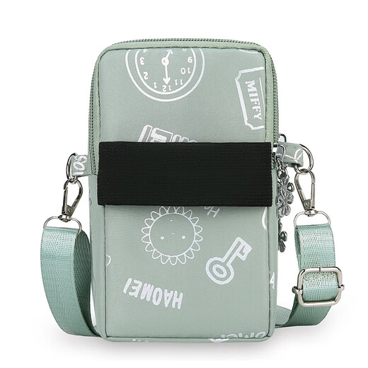 2025 mobile phone bag for men and women, wrist arm bag, sports crossbody mini bag, summer vertical hanging neck portable coin purse, blue