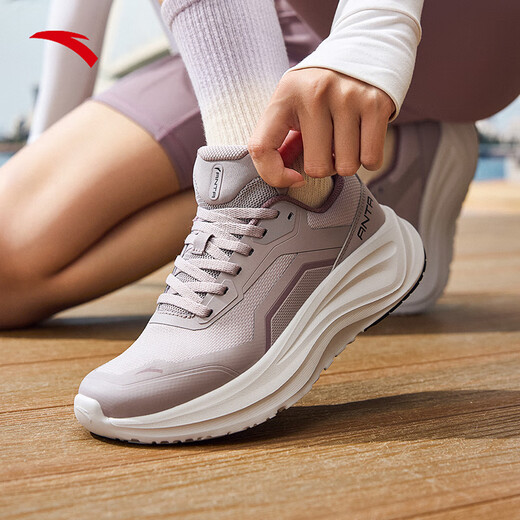 ANTA Ledao丨Women's Sports Shoes Winter New Mesh Breathable Commuting Fitness Jogging Training Shoes 122537719 Magic Carpet Gray-3 38.5 (Female 7.5)