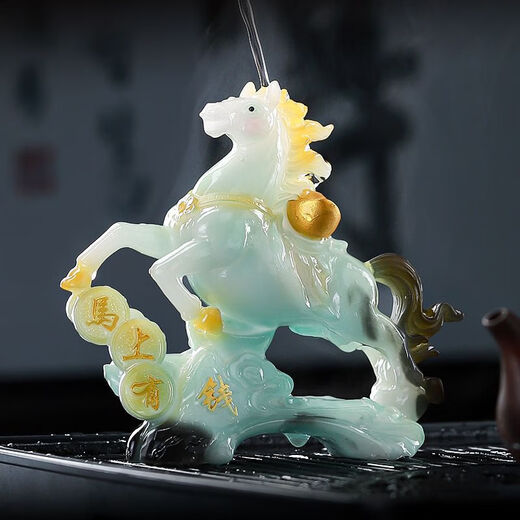 Color-changing tea pet horse to successfully attract wealth ornaments can raise high-quality animals, zodiac signs, horse tea, tea table decoration, small gifts, make money immediately - turn golden
