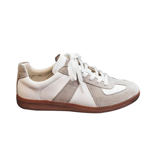 
RANKDAVID light luxury new brand 2025 autumn extra-large size men's shoes 45 Japanese skateboard shoes 46 sports and leisure moral training shoes 47 9715 white gray 45