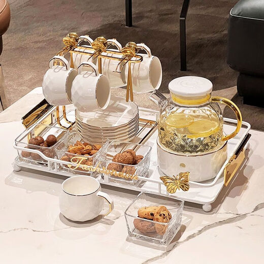 Pupan Light Luxury Kettle Tea Cup Cup Sala de estar en casa Botida de agua Copa de agua Juego de agua Copa Copa Move nueva Casa de regalo de agua de lujo Copa de agua de gas