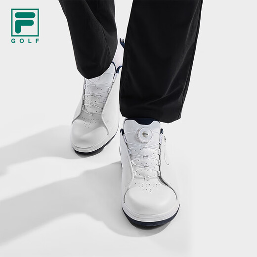 FILA Xu Long's 1911 soft spike golf shoes men's shoes BOA sports shoes comprehensive training shoes golf bright white-BW 40