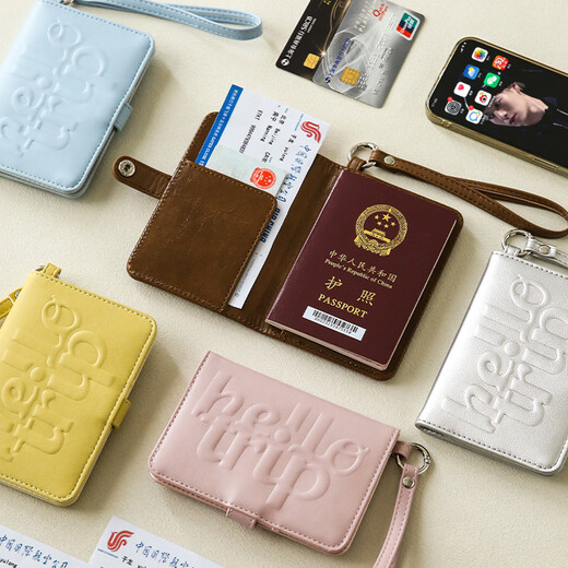WCZ Deutschlands High-End-Pass All-in-One-Karten-Beutel-ID-Aufbewahrungsbeutel Tragbarer Reise-ID-Kartenschutzkartenabdeckung Millennium Future Silver-Pass Bag