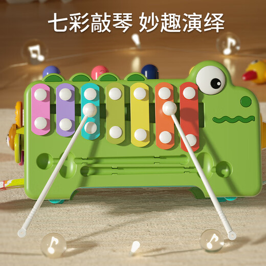 万威漫婴儿玩具1一2岁0儿童38早教9六10十7男女孩6个月幼宝宝礼物12 【19合1多功能鳄鱼七面体+圆形塞
