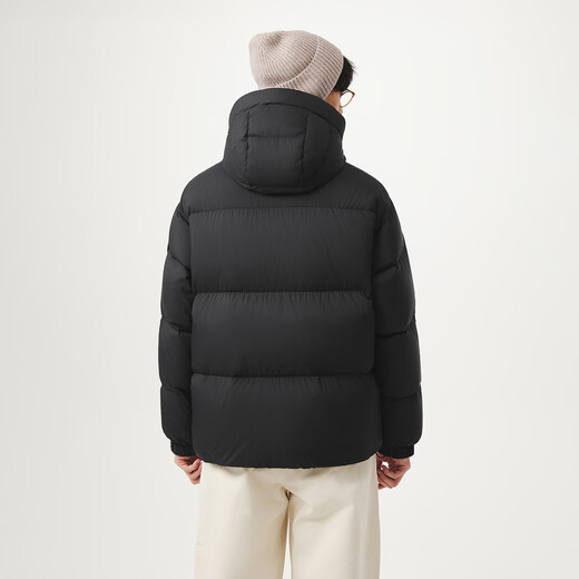 Tambor Puff Daunenjacke für Herren, kurze Kapuze, Silhouette, Herbst und Winter, warme, dicke Jacke, TA5530329Z, Schwarz, 175