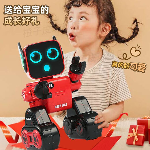 Xiaomi Youpin Robot Children's Toys Girls and Boys Intelligent Dialogue Early Church Dance Electric Remote Control Robot Interaction K10 White Deluxe Edition can be controlled by APP Enjoy dual battery version (shop recommendation)