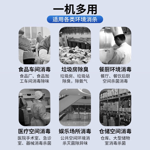 EVANLEY German ozone generator disinfection machine vehicle-mounted industrial household mite removal formaldehyde removal car farm deodorization sterilization machine air purifier mobile model - for food factory 10g/h (100 square meters) remote control