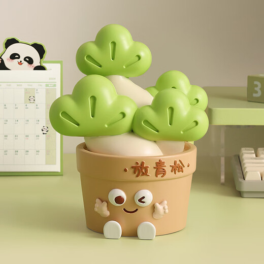 Qi Le's birthday gift for women, don't worry, relax, desktop ornaments, healing souvenirs for boyfriend, best friend, workstation decoration, relax in life, gift box packaging