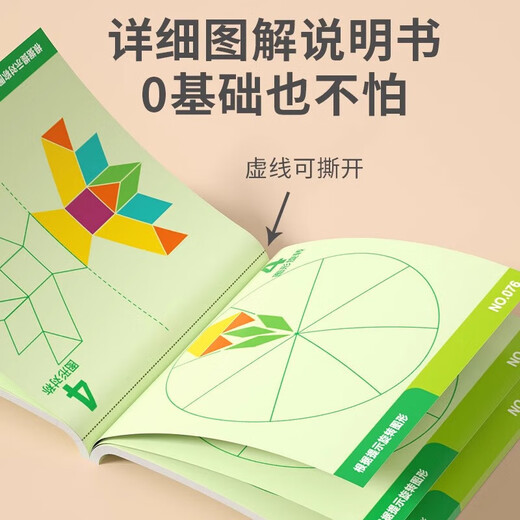 童雀儿童画板男女孩七巧板3-6岁磁性家用积木玩具大号拼图小朋友礼物 磁吸七巧板【精美礼盒款】288片