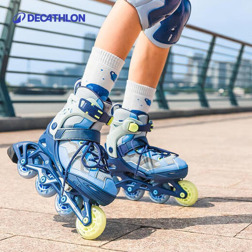 Decathlon children's adjustable safety and comfort roller skates space travel style 4663370
