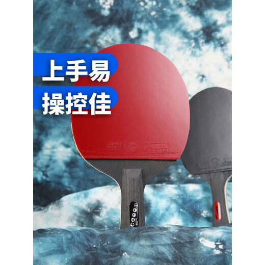 CnsTT凯斯汀乒乓球拍专业手工拍刀锋战士6629操控佳易上手直横拍 短柄直拍 贴好发货送配件