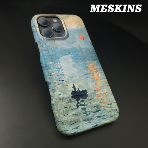 Flash MeSkins is suitable for Apple iPhone 16 promax mobile phone case Monet oil painting 15pro feel shell 14plus 3893 iPhone 15 ProMax