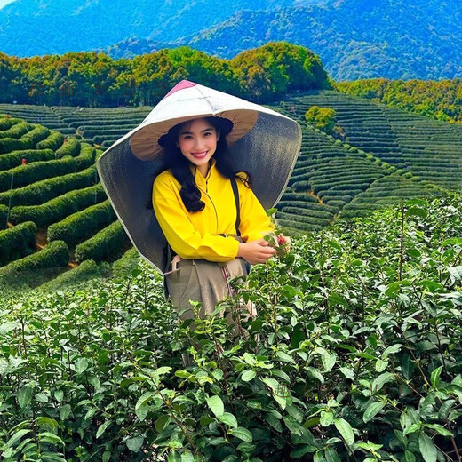 Qumuye cloak, farm work pointed hat, sunshade, outdoor sun protection hat, heat-proof and rain-proof tea picking jasmine hat set, fishing hat, thickened sunshade cloak 100 cm