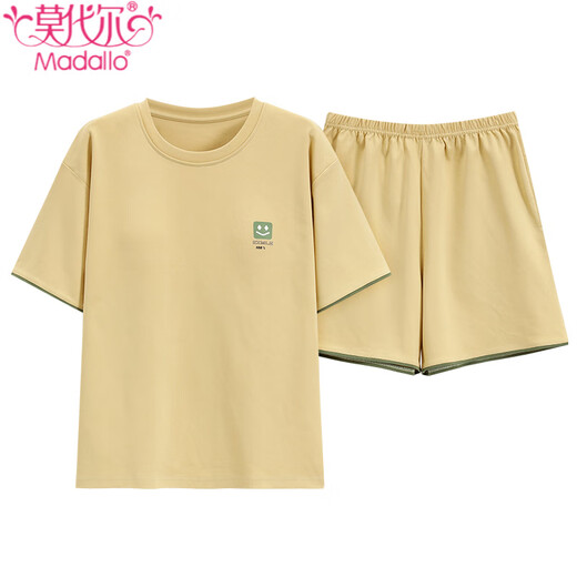 Modal Pyjamas Frauen neuer Sommer reines Baumwollshorts Einfacher lässiger Baumwollstil für Outdoor -Kleidung. Z9855 M empfohlen 80-100jin [Jin ist 0,5 kg]