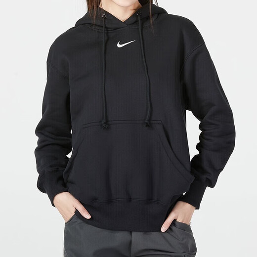 
Nike (NIKE) sweatshirt jacket women's autumn new sportswear plus fleece warmth, comfortable and versatile loose hooded pullover DQ5861-010 S