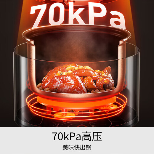 Joyoung National Subsidy Luzhou Fragrance Series Electric Pressure Cooker 5L Dual-Bile Household Fully Automatic Intelligent Reservation Stew Soup Open Lid Cooking Fierce Fire Y-50C72 Rice Cooker Pressure Cooker 4-6 People