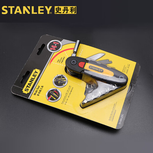 Stanley – tournevis pliant multifonctionnel, ouvre-bouteille, outil portable 70-695-23C/STHT80699 Ensemble d'outils pliants 14 en 1 70-695-23C