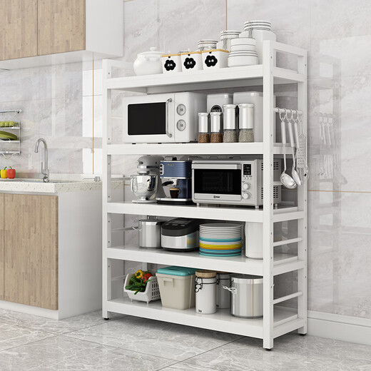 
Kitchen storage rack floor-standing multi-layer shelf microwave oven oven pot storage cabinet multi-function bowl and plate storage cabinet 3-layer 12035