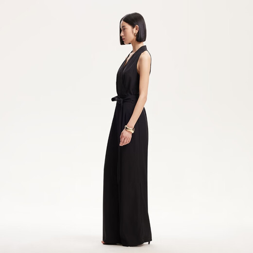 
VEROMODA jumpsuits for women 2025 spring new V-neck sleeveless waist-hugging lace-up jumpsuits 325144005