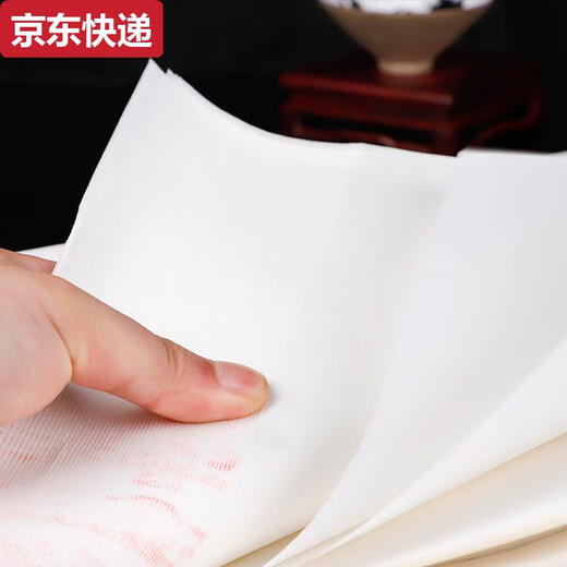 奇立彩宣纸书法专用纸毛笔字练习半生半熟国画山水加厚生宣纸小楷工笔画熟宣纸初学者四尺四开三开对开 四尺整张68*13820张 熟宣不吸墨适合工笔画小楷