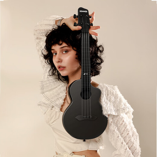 
DONNER Ukulele Beginner Girls Uklili Children's Little Guitar Beginner Sunset Orange 23 inches