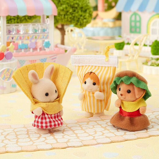 森贝儿家族（Sylvanian families）电影限定 汉堡套装 过家家女孩玩具玩偶套装