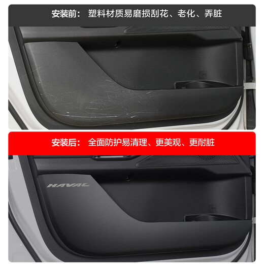 Huizhuo Haval third-generation door anti-kick pad national trend version Harvard car interior decoration modification accessories SN9898 2021 second-generation Harvard H6 co-driver storage box H