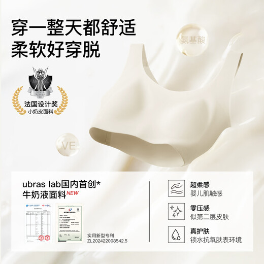 UBRAS Chinese Valentinstag Geschenk 25 neue No-Größe kleiner Milchernte Papier Herren Unterwäsche Große Brüste kleiner dünner Schal ohne Spuren unsichtbarer Bra Frauen Bra-Black One Size Standard Version 100-130jin [Jin gleich 0,5 kg]/A-C-Tasse