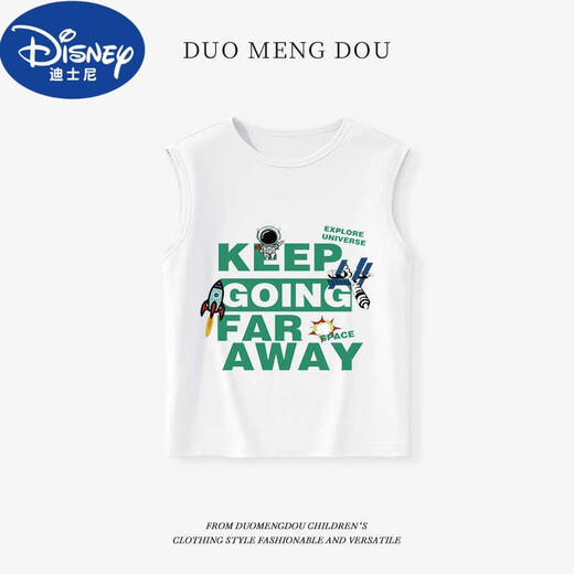 
Disney baby vest summer thin children's boys sleeveless T-shirt boys sports tops children's inner base clothes DGQ15838 black 90 cm
