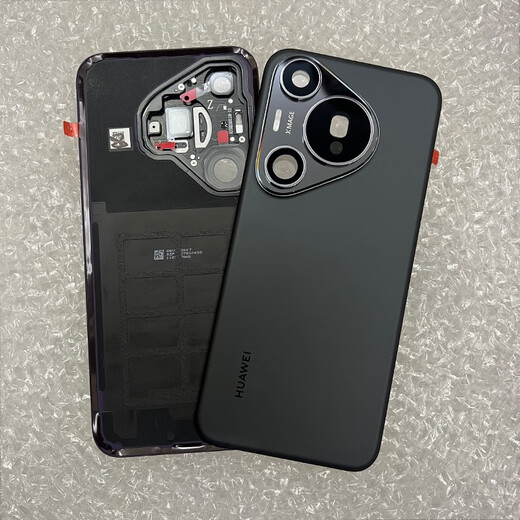 Suitable for Huawei Pura70 back cover original disassembly glass p70pro + battery cover mobile phone shell back panel rear screen Pura70pro feather sand black back cover pure original disassembly 9
