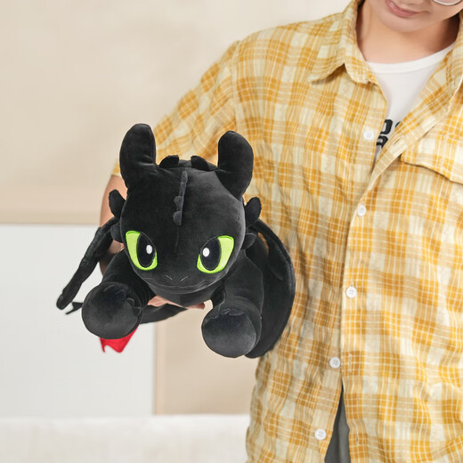 POTDEMIEL How to Train Your Dragon Toothless Plush Doll as a New Year's Eve New Year's Day Gift for Girls Night Fury Large Sleeping Doll