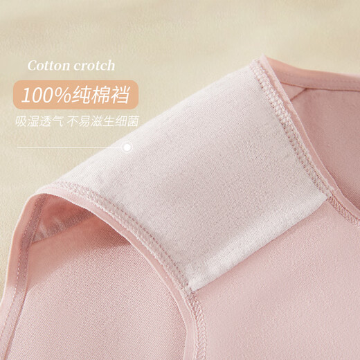 雅鹿内裤女士纯棉10A抑菌100%棉裆中腰女生内裤日系女内裤三角裤5条L