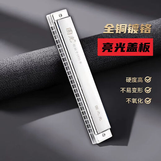 Guoguang 24-Loch Polyphonische Mundhonica importierten Chung Schwankend Klang Schöne Anfänger für Erwachsene Advanced Professional spielen Mundharmonica B Tune + Vollständige Geschenke