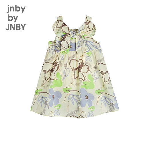 jnby by JNBY新款江南布衣婴童连衣裙夏婴儿YP5G11150 795/黄灰系 80cm