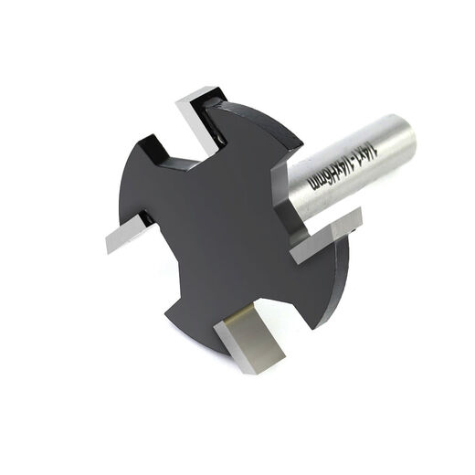 Lejiang Metrische Vierzahn-T-förmige Messer Holzbearbeitungskante Trimmmaschinenschlitzschneider-Gravurautomat Slot G-Type GRUOVE TOOL 12804 mm6t