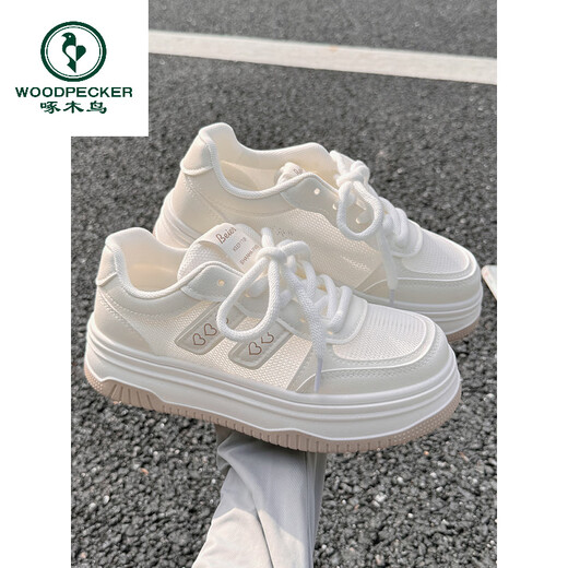 Spechts Sommer -Frauenschuhe, weiße Schuhe, Frauenrock, 2025 neue Mesh -Schuhe, atmungsaktives Mesh lässige Schuhe, Sportschuhe, 11162 Nebel und 38