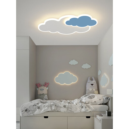 Duo duo shanyun duo lampe de chambre à coucher lampe de plafond ed moderne moderne chaud romantique créatif garçon et fille de chambre lampe pour enfants lampe 6296 modèle 65cm [spectre] wuji