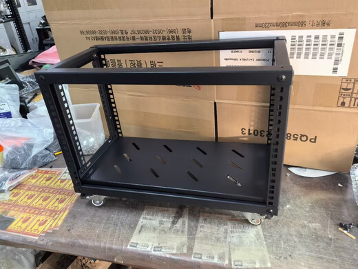 19-inch 5U6U home desktop open rack home monitoring network cabinet simple rack audio bracket 4U-depth 250mm-DIY parts delivery