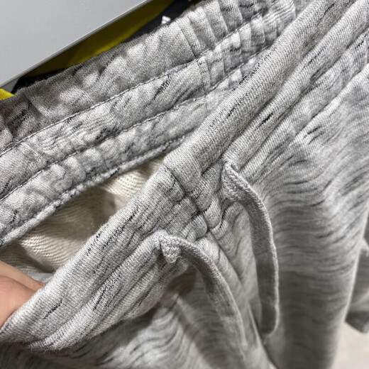 阿迪达斯 （adidas）灰色短裤男夏季透气针织宽松篮球裤衩棉质运动五分裤 IC9756/针织 S 120-135斤